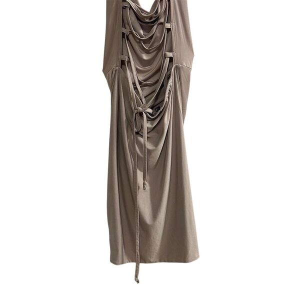 Pretty Little Thing Women's Lilac Draped Back Mini Dress Size 2 - Picture 9 of 12